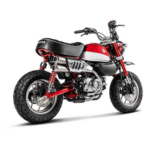 AKRAPOVIC S-H125SO5-FFT HONDA MONKEY (19-25) SLIP-ON LINE (TITANIUM) EGZOZ