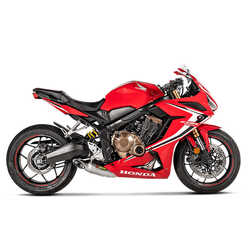 AKRAPOVIC S-H6R11-AFT HONDA CB650F-CBR650F(14-18)-CB650R-CBR650R(19-23) RACING LINE (TITANIUM) EGZOZ - Thumbnail