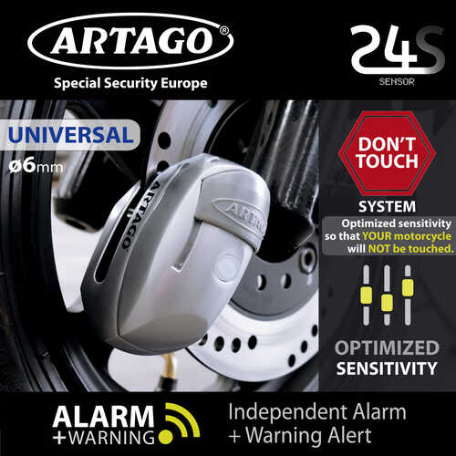 ARTAGO 24S ALARMLI DİSK KİLİDİ 6mm. PİM