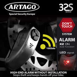 ARTAGO 32S S.R.A. SINIFI ALARMLI DİSK KİLİDİ 15mm. PİM - Thumbnail