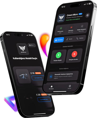 CROWN MICRO C10 BLUETOOTH VE INTERCOM SİSTEMİ