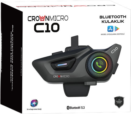 CROWN MICRO C10 BLUETOOTH VE INTERCOM SİSTEMİ