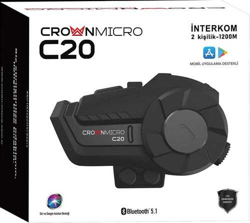 CROWN MICRO C20 BLUETOOTH VE INTERCOM SİSTEMİ