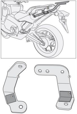 GIVI 1127FZ HONDA INTEGRA 750 (14-15) ARKA ÇANTA TAŞIYICI