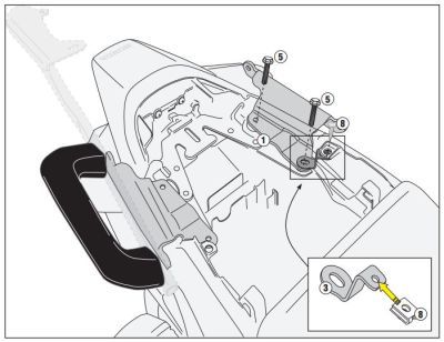 GIVI 1132KIT HONDA VFR 800 F (14-18) YAN ÇANTA TASIYICI BAGLANTI KITI