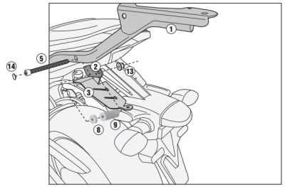 GIVI 2118FZ YAMAHA MT-07 (14-17) ARKA ÇANTA TAŞIYICI