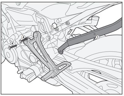 GIVI 2118FZ YAMAHA MT-07 (14-17) ARKA ÇANTA TAŞIYICI