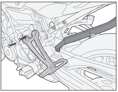 GIVI 2118FZ YAMAHA MT-07 (14-17) ARKA ÇANTA TAŞIYICI