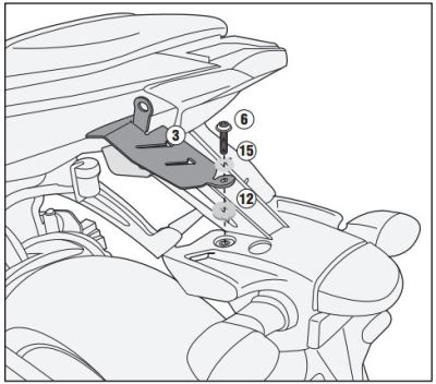 GIVI 2118FZ YAMAHA MT-07 (14-17) ARKA ÇANTA TAŞIYICI