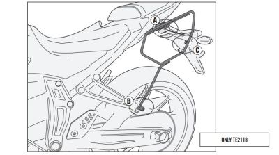 GIVI 2118KIT YAMAHA MT-07 (14-17) YAN ÇANTA TASIYICI BAGLANTI KITI