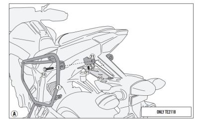 GIVI 2118KIT YAMAHA MT-07 (14-17) YAN ÇANTA TASIYICI BAGLANTI KITI