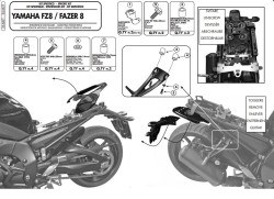 GIVI 366KIT YAMAHA FZ8-FAZER8 (10-15) YAN ÇANTA TASIYICI BAGLANTI KITI - Thumbnail