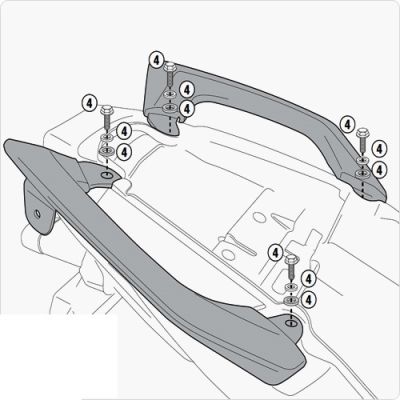 GIVI 4103KIT KAWASAKI VERSYS 650 (10-14) YAN ÇANTA TASIYICI BAGLANTI KITI