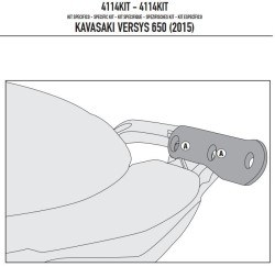 GIVI 4114KIT KAWASAKI VERSYS 650 (15-18) YAN ÇANTA TASIYICI BAGLANTI KITI - Thumbnail