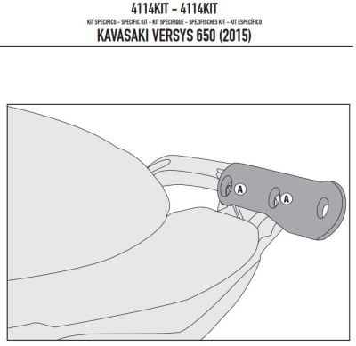 GIVI 4114KIT KAWASAKI VERSYS 650 (15-18) YAN ÇANTA TASIYICI BAGLANTI KITI