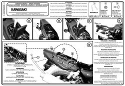 GIVI 433F KAWASAKI ZRX 1200 R-S (01-02) ZRX 1100 S (97-01) ARKA ÇANTA TAŞIYICI - Thumbnail