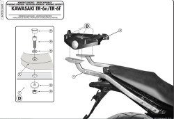 GIVI 449FZ KAWASAKI ER-6N - ER-6F 650 (09-11) ARKA ÇANTA TAŞIYICI - Thumbnail