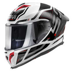 GIVI - GIVI 50.3 QUASAR BEYAZ-SİYAH-KIRMIZI KASK (1)
