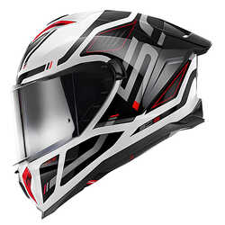GIVI 50.3 QUASAR BEYAZ-SİYAH-KIRMIZI KASK - Thumbnail