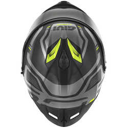 GIVI 50.3 QUASAR MAT SİYAH-TITANIUM-NEON SARI KASK - Thumbnail