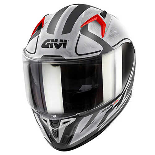 GIVI 50.8 RACER MAT SİYAH-TITANIUM-GRİ KASK
