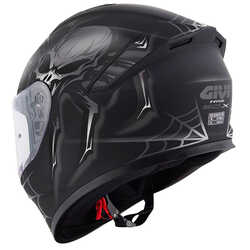 GIVI 50.X ARACHNO MAT SİYAH-GRİ KASK - Thumbnail