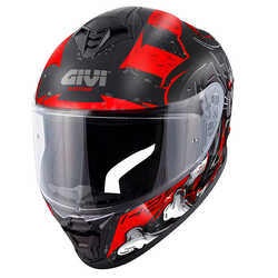 GIVI - GIVI 50.X WILD MAT SİYAH-KIRMIZI KASK (1)