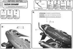 GIVI - GIVI 518F SUZUKI GSX 600 - 750 F (98-02) ARKA ÇANTA TAŞIYICI (1)