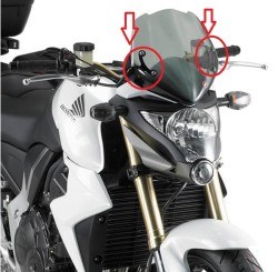 GIVI - GIVI A448A KAWASAKI ER-6N 650 (09-11) RÜZGAR SİPERLİK BAĞLANTISI