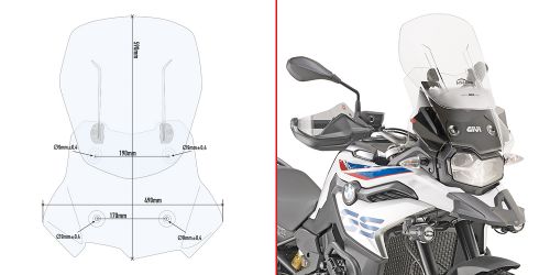GIVI AF5127 BMW F 750 GS - F 850 GS (18-23) RÜZGAR SİPERLİK