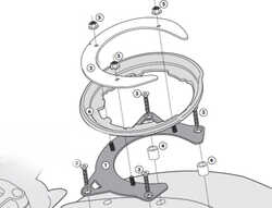 GIVI - GIVI BF09 DEPOÜSTÜ ÇANTA APARATI (DUCATI) (1)