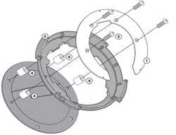 GIVI - GIVI BF11 DEPOÜSTÜ ÇANTA APARATI (BMW - DUCATI-KTM) (1)