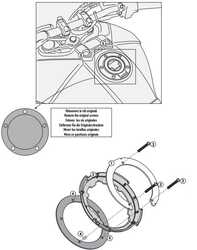 GIVI BF23 DEPOÜSTÜ ÇANTA APARATI (YAMAHA) - Thumbnail