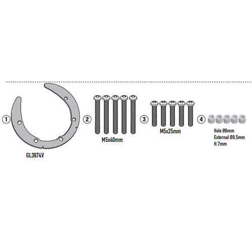 GIVI BF78 DEPOÜSTÜ ÇANTA APARATI (KTM)