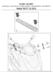 GIVI D2120KIT YAMAHA TRICITY 125-155 (14-22) RÜZGAR SİPERLİK BAĞLANTISI - Thumbnail