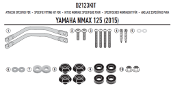 GIVI D2123KIT YAMAHA N-MAX 125-155 (15-20) RÜZGAR SİPERLİK BAĞLANTISI - Thumbnail
