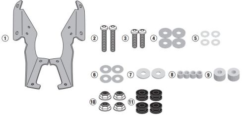 GIVI D2143KIT YAMAHA NIKEN 900 (19-22) RÜZGAR SİPERLİK BAĞLANTISI