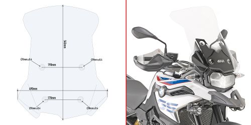 GIVI D5127ST BMW F 750 GS - F 850 GS (18-23) RÜZGAR SİPERLİK
