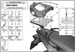 GIVI - GIVI E194M BMW F 650 GS - F 800 GS (08-17) ARKA ÇANTA TAŞIYICI GIVI - GIVI E194M BMW F 650 GS - F 800 GS (08-17) ARKA ÇANTA TAŞIYICI