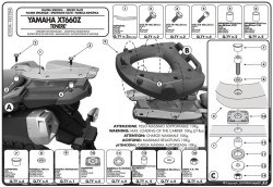 GIVI E333M YAMAHA XT 660Z TENERE (08-16) ARKA ÇANTA TAŞIYICI - Thumbnail