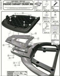 GIVI E348 PIAGGIO CARNABY CRUISER 300 (09-12) ARKA ÇANTA TAŞIYICI - Thumbnail