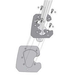GIVI - GIVI ES7714 KTM 1290 SUPER ADVENTURE S (21-23) YAN AYAK DESTEK KIT