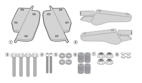 GIVI HONDA CRF1000 AFRICA TWIN ( 2016 - 2017 ) ARKA ÇANTA TAŞIYICI SR1144