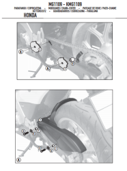 GIVI MG1109 HONDA NC 700 X-S - NC 750 X-S - INTEGRA 700 ZİNCİR MUHAFAZA VE ÇAMURLUK - Thumbnail