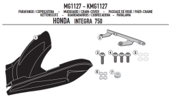 GIVI MG1127 HONDA INTEGRA 750 (14-18) ZINCIR MUHAFAZA VE ÇAMURLUK - Thumbnail