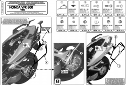 GIVI PL166 HONDA VFR 800 VTEC (02-11) YAN ÇANTA TASIYICI - Thumbnail
