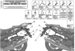 GIVI PL208 HONDA CBF 1000 - CBF 1000ST (10-14) YAN ÇANTA TASIYICI - Thumbnail