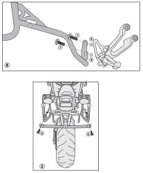 GIVI - GIVI PL2122CAM YAMAHA MT-09 TRACER (15-17) YAN ÇANTA TASIYICI (1)