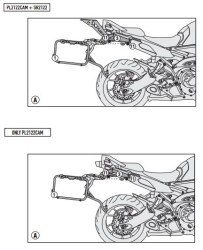 GIVI PL2122CAM YAMAHA MT-09 TRACER (15-17) YAN ÇANTA TASIYICI - Thumbnail