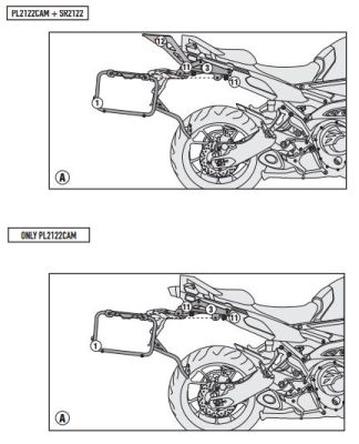 GIVI PL2122CAM YAMAHA MT-09 TRACER (15-17) YAN ÇANTA TASIYICI